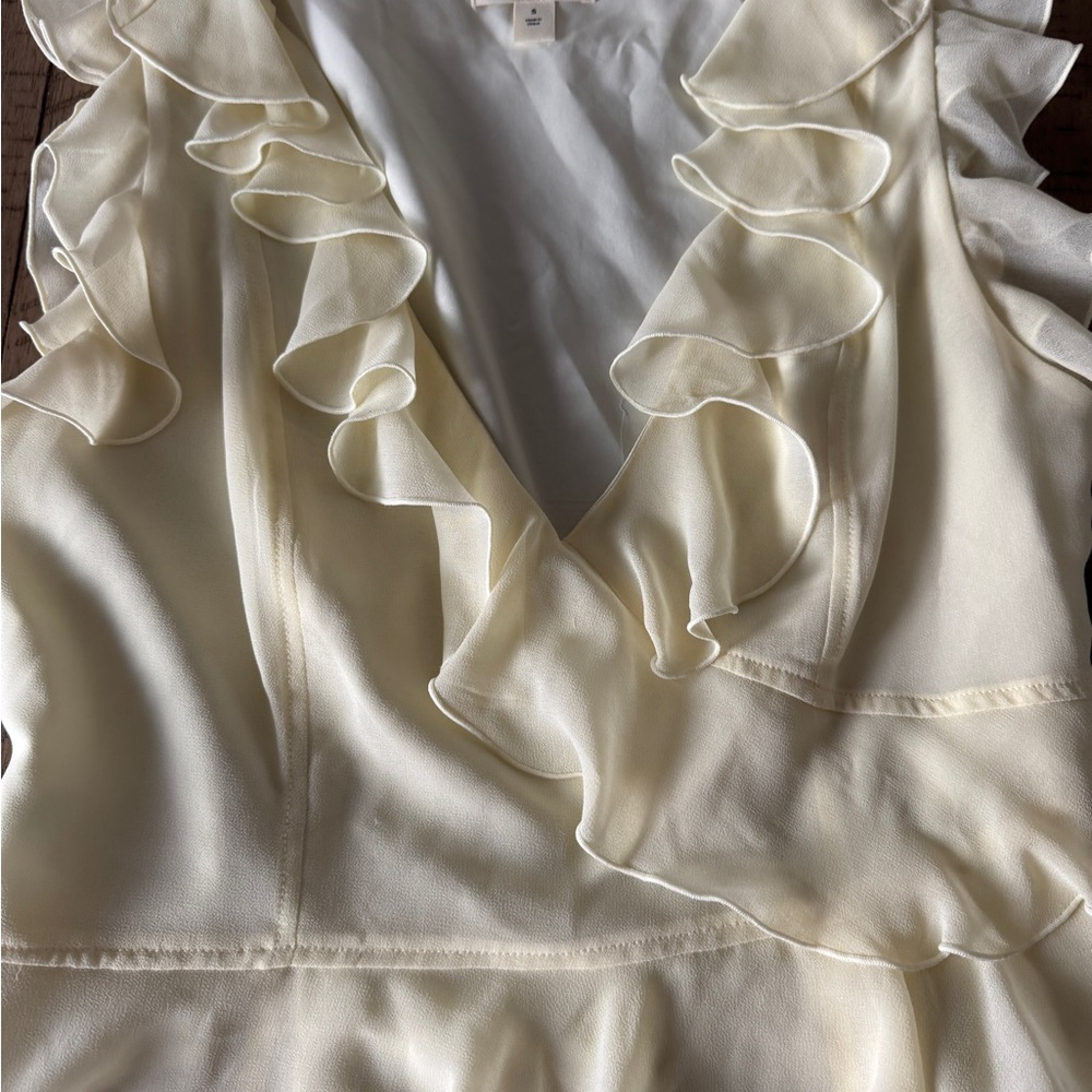 Open Edit Butter Yellow Ruffle Blouse - Picture 2 of 5